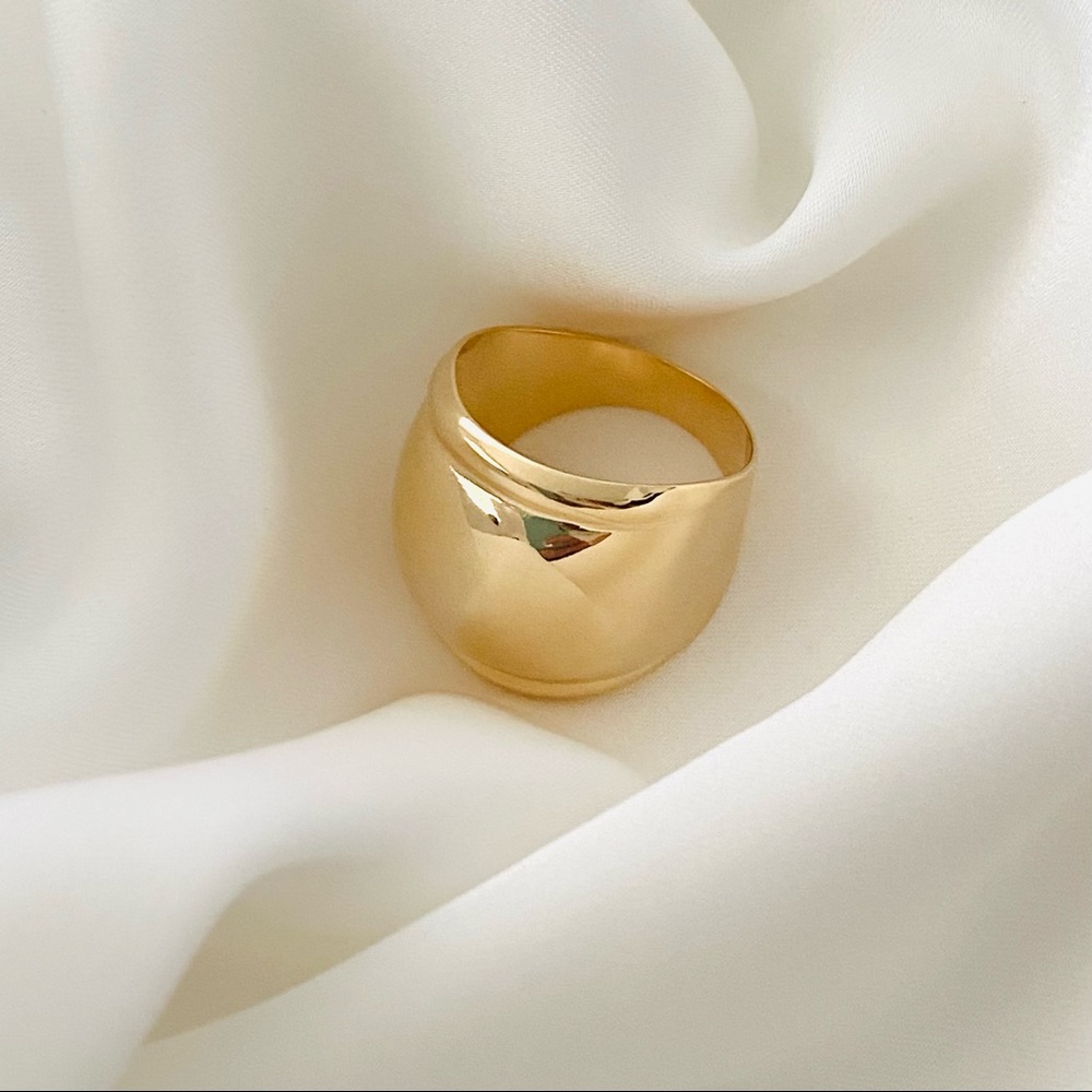 Gold Bold Dome Ring - Women Jewelry Rings $30